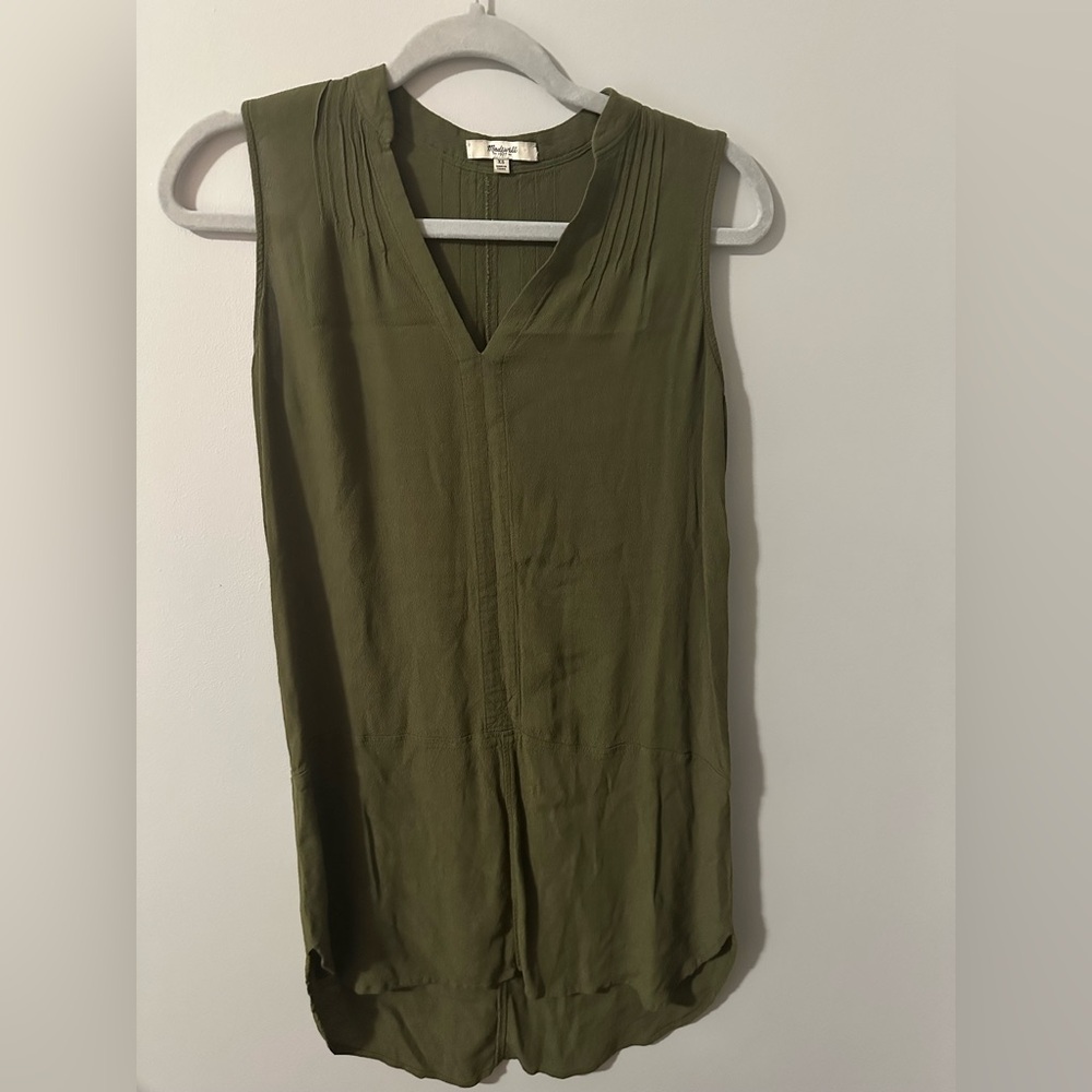 Madewell Olive Green Sleeveless dress size XS